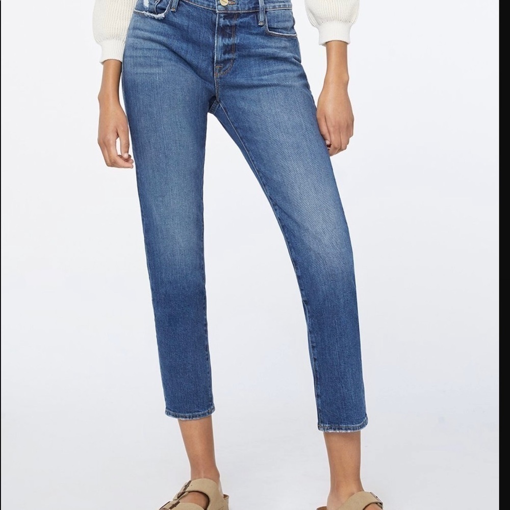 Classic Blue High-Rise Cropped Women’s Jeans